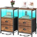Sthmec™ LED Nightstand Set of 2