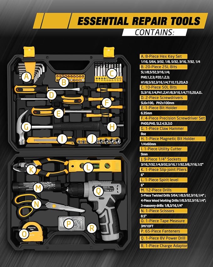 PowerPro™ 8V Cordless Drill & Hand Tool Set - Image 2
